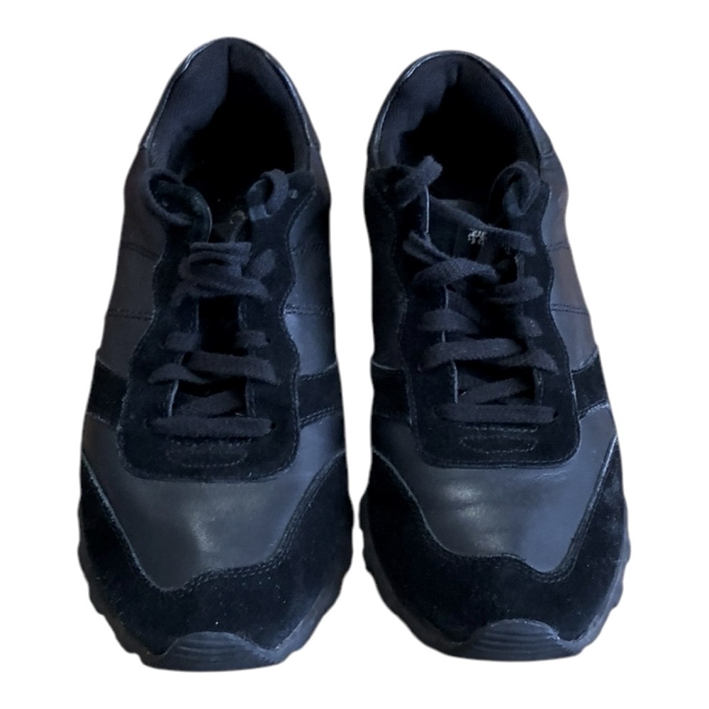 Coach Black Leather Retro Sneakers Size 8.5